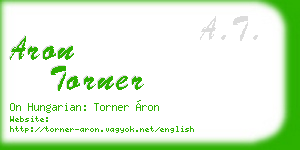aron torner business card